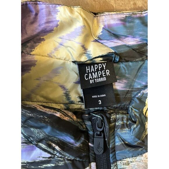 Torrid Happy Camper Jacket Wind Breaker Multicolor Zip Close 3X (22-24) NWT C2 - Picture 6 of 7